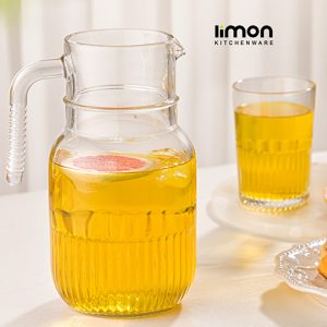 پارچ شیشه ای شیاردار 1.5