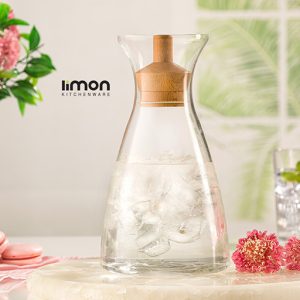 بطری آب درب چوبی 1 لیتر